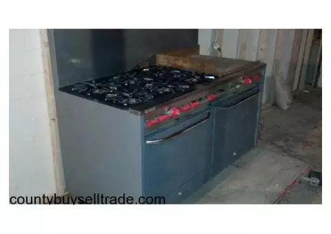 60” VULCAN 6 Burner/Griddle/Double Oven - Commercial or Custom Home
